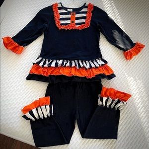 Girls Ruffle Set, 5T 🧡